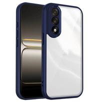 Skaidrus silikoninis dėklas OnePlus Nord 5 4 One Plus Nord5 Nord4, su PC galine dalimi ir TPU buferiu, atsparus smūgiams, skaidrus telefono dėklas OnePlus Nord 4 mėlyna