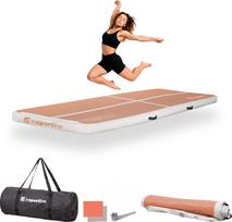 Pripučiamas mankštos kilimėlis INSPORTLINE Airstunt 300x100x10cm Mocha Mousse