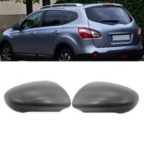 1 pora pilkos ABS galinio vaizdo veidrodėlio apdailos skydelių, skirtų Nissan Qashqai 2007-2020 None black
