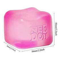 Needoh Malonus kubas Antistresinis Sensorinis, Žaislas nerimui ir koncentracijai, Sensorinis kubas stalui suaugusiems ir vaikams Rinkinys pink