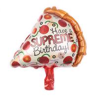 Pizza, Hot Dog, Hamburger, Popcorn Foil Balloons - Birthday & Family Party Decorations
