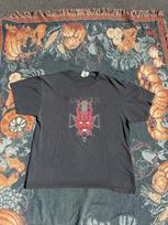 Vintage 90s Slayer Diabolus In Musica Metal Winterland Black Shirt Men's Large Unisex T-Shirt S gray
