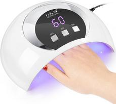 Nagų lempa QwV, 54W LED, su laikmačiu ir LCD ekranu, USB