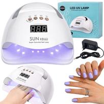 Nagų džiovintuvas UV/LED SUN X8 MAX su LCD ekranu, baltas, su rankena