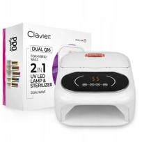 Manikiūro lempa Clavier Dual Q16 UV/LED 148W su sterilizatoriumi, balta