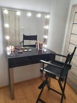 Tualetinis staliukas AMI 100 SILVER, juodas blizgus