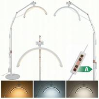 LED kosmetinė lempa MOON Arch 20W, balta, 160 cm, pastatoma blakstienų priauginimui
