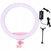 LED žiedinė lempa 18" rožinė IBRA MAKEUP