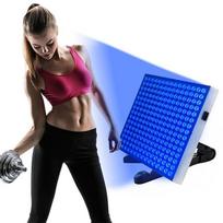 Nešiojama įdegio lempa su reguliuojamu stovu, 225 LED, 31x31x3,5 cm