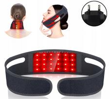 LED kaklo ir smakro diržas, 660 nm, 850 nm raudonos šviesos terapija