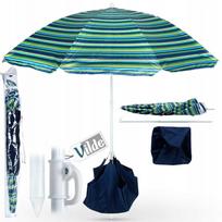 Sodo paplūdimio skėtis su UV filtru, smėlio pagrindu, atsparus vandeniui, GARDEN BEACH