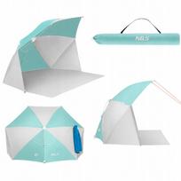 Paplūdimio palapinė–skėtis su UV filtru, 2 viename