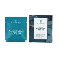 Algae Marine 6 steps Facial Kit with Spirulina, Salon Results at Home, 56gm (Pack of 1 Monodose) blue