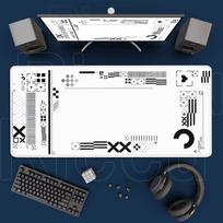 Cartoon Mouse Pad Pink CSGO Print Stream Gamer Mousepad 400x900mm Antislip Keyboard Mouse Mats Rubber Deskmat Gaming Accessories 30cmx60cm(11.8x23.6inch) black