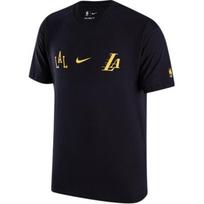 Nike X NBA T Shirts Men's Black Crew Neck Moderate Straight Fit FN2007-010 XS black