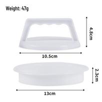 Daugiafunkcis mėsos kotletų spaudiklis mėsainiams: Maistinio plastiko mėsos forma virtuvės reikmėms Plastic Hamburger Patty Press Mold white