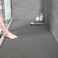 Drenažinė Neslystanti Komercinė Grindų Kilimėlis PVC Drenažinė Vonios Baseino Grindų Kilimėlis Tinklelis Didelis Tuščiaviduris Durų Kilimėlis Ritininis Baseinui 60X80CM pilka spalva