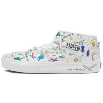 No-Comply x Daniel Johnston x Vans Half Cab Doodles Unisex Sneakers White Multi-Color VN0A5FCDWTM 46 white