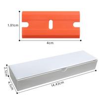 Plastic Small Spatula: Glue Remover & Car Film Tool for Household Cleaning red