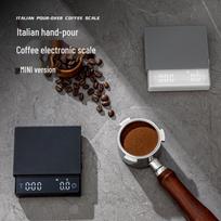 Mini elektroninės kavos svarstyklės su laikmačiu – 0,1 g tikslumas „Pour Over“ ir espreso kavai Black - Mini Smart Coffee Electronic Scale gray