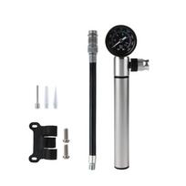 160PSI Road Bike Pump Portable Compacts Hand Air pumps Inflator with Gauge Bicycles Tire Inflator Cycling Accessories black