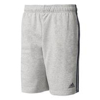 Adidas Essentials Comfortable Versatile Striped Casual Shorts Men Shorts Gray BK7469 XL white