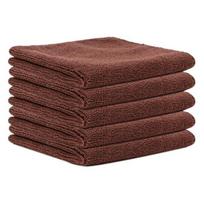 5vnt 30x30cm dideli mikropluošto valymo drabužiai, alyvos dėmių valiklis, labai sugeriantis daugkartinio naudojimo virtuvinių rankšluosčių rinkinys 30*30cm ruda