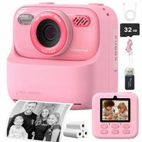 Momentinis fotoaparatas su terminiu spausdintuvu, 32GB atmintis, 1200mAh