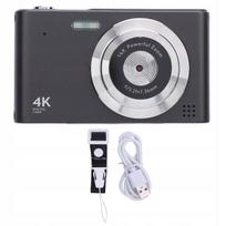Skaitmeninis fotoaparatas 16x Zoom 4K 48MP 2,4 colių IPS Anti Shake 2F ekranas