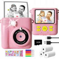Mini terminis spausdintuvas Pocket USB Polaroid 2,4'' IPS ekranas + 3 ritinėliai