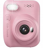 Vaikiška kamera su spausdintuvu 14 MP 1080P, 3" ekranas, 32GB kortelė, rožinė