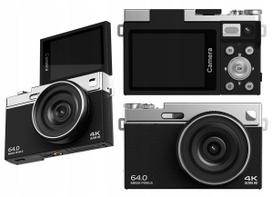 Skaitmeninis fotoaparatas XREC C77 64MP 4K 16x zoom 2,88" pasukamas LCD ekranas