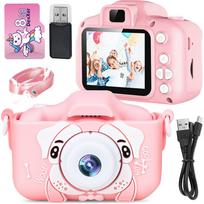 Vaikiškas fotoaparatas MG X5 su 8GB kortele, rožinis