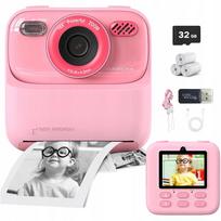 Skaitmeninis fotoaparatas, 32GB, 2.4 colių ekranas, rožinis