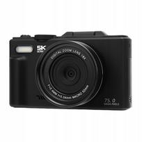 Skaitmeninis fotoaparatas 5K 75MP su Wi-Fi, 18x priartinimu, 3 colių ekranu, Y6