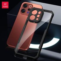For Vivo V70 Case XUNDD Airbags Shockproof Laser Pattern PC+TPU Camera Protection Cover for VIVO V 70 Vivo V70 brown