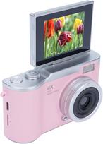 Skaitmeninis fotoaparatas 48MP 1080P 8X priartinimas 2,4" rožinis