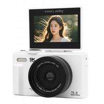 Skaitmeninis fotoaparatas 5K 75MP su automatiniu fokusavimu, 18x priartinimu, Wi-Fi