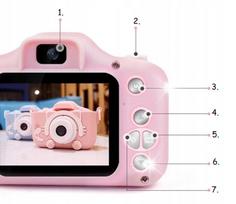 Vaikiškas skaitmeninis fotoaparatas su 32GB kortele
