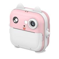 Mini šiluminis spausdintuvas su kamera vaikams WDT-01, rožinis