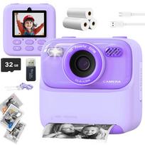 Vaikiška skaitmeninė kamera USB 1080P, violetinė