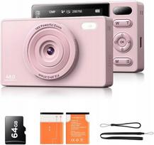 Skaitmeninis fotoaparatas BMDSAE 64GB, 48MP, vaizdo kamera vlogams