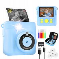 Vaikiškas mini fotoaparatas su 32GB atmintimi ir spausdintuvu, 3 popieriai