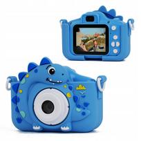 Skaitmeninis fotoaparatas XREC X2 48MP 1080p vaikams, 5x MP3, su dinozaurų žaidimais