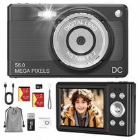 Kompaktinis 56MP skaitmeninis fotoaparatas su 16x priartinimu ir LCD ekranu
