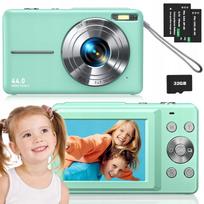Mini skaitmeninis fotoaparatas 44 MP 1080P 16x skaitmeninis priartinimas su 32GB atminties kortele