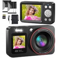 FHD 4K kamera su 18x priartinimu ir 2 baterijomis vaikams ir paaugliams