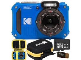 Skaitmeninis fotoaparatas Kodak WPZ2 16 MPX, mėlynas, atsparus vandeniui, komplekte: TF 32GB, skaitytuvas, dėklas