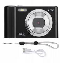 Skaitmeninis fotoaparatas 2,4" IPS ekranas 2,7K 48MP 8x priartinimas su TG