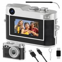 Skaitmeninis fotoaparatas 2MP 1080P su LED, mini, kišeninis, OTG adapteris